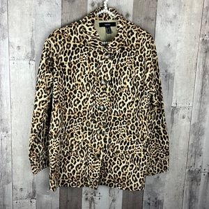 Forever 21 animal print jacket size Small